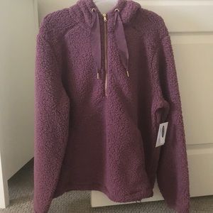 NWT old navy sherpa hoodie